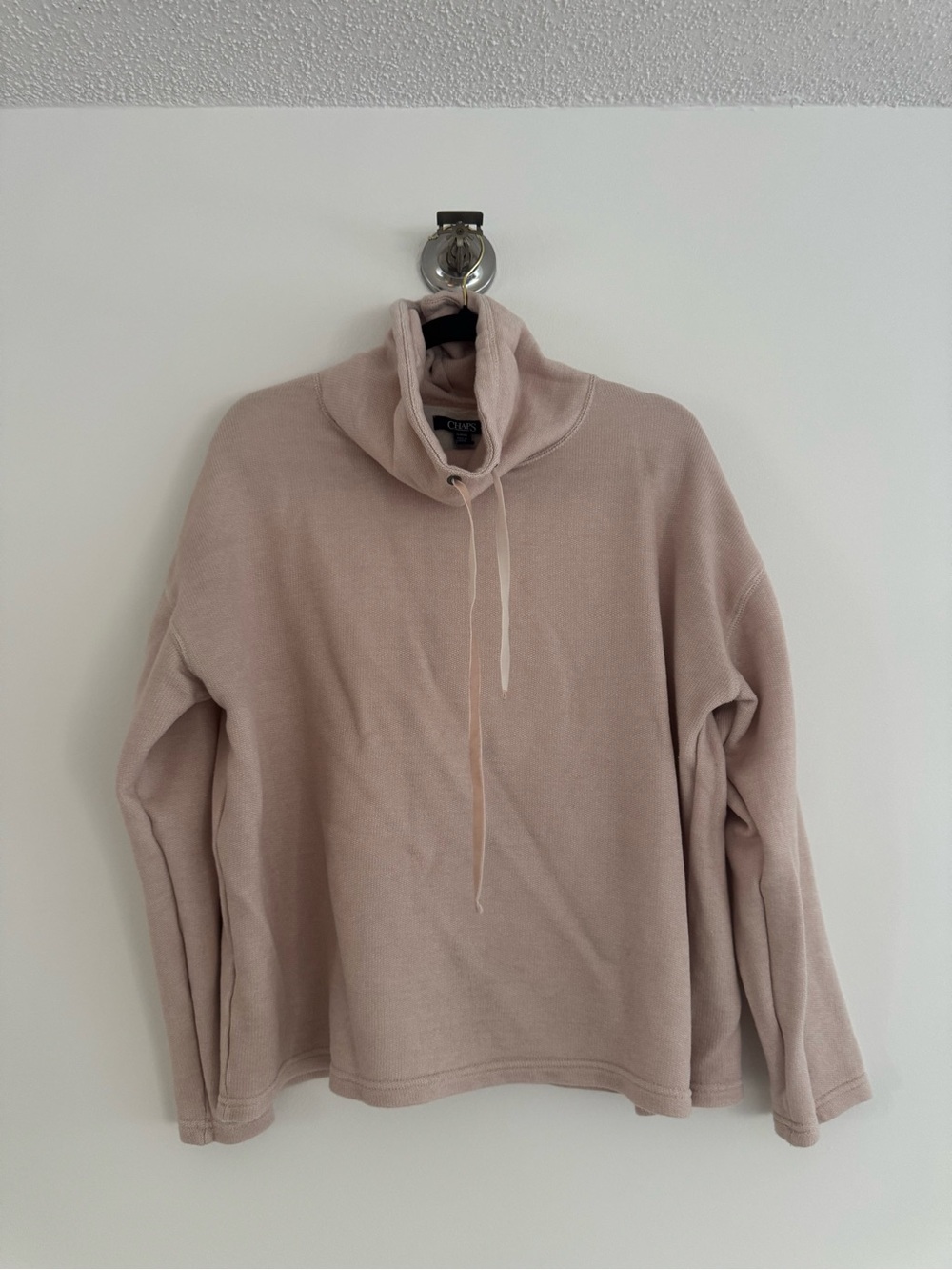 Chaps Dusty Pink Cowl Neck Sweater